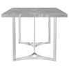 Sterling 72-inch Rectangular Dining Table Grey Faux Marble — product view 5