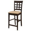 Gabriel Lattice Back Counter Chair Cappuccino (Set of 2) — product view 5