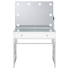 Eliza Vanity Set with Lighting & Stool White and Chrome — product view 5