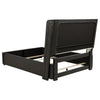 Leandro 55-inch Queen Wingback Bed Burnished Black — product view 5