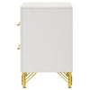 Lucia 2-drawer Nightstand Bedside Table White — product view 5