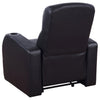 Cyrus Upholstered Track Arm Recliner Black — product view 5