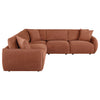 Elysia 5-piece Fabric Upholstered Modular Sectional Sofa Coral — product view 5