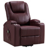 Armstrong Upholstered Power Lift Massage Recliner Wine — product view 5