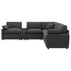Collins 6-piece Modular Power Reclining Sectional Dark Grey — product view 5