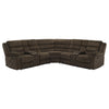 Atkinson Upholstered Reclining Sectional Sofa Chocolate — product view 5