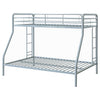 Carson Metal Twin Over Full Bunk Bed Glossy Silver — product view 5