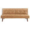 Jenson Upholstered Tufted Convertible Sofa Bed Saddle Brown — product view 5