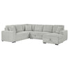 Devonshire Sleeper Sectional Sofa Storage Chaise Grey — product view 5