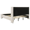 Alamosa Boucle Upholstered Eastern King Platform Bed White — product view 5