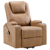 Armstrong Upholstered Power Lift Massage Recliner Camel — product view 5