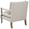 Dempsy Upholstered Accent Chair with Casters Beige — product view 5