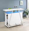 Araceli Freestanding LED Home Bar Cabinet White High Gloss — product view 5