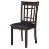 Lavon Wood Dining Side Chair Black and Espresso (Set of 2) — product view 5
