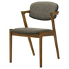 Malone Padded Wood Dining Arm Chair Dark Walnut (Set of 2) — product view 5