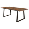 Ditman 80-inch Live Edge Dining Table Grey Sheesham — product view 5