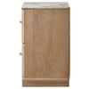 Leanne 2-drawer Sinter Stone Top Nightstand Light Oak — product view 5