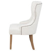 Baney Fabric Upholstered Dining Side Chair Beige and Rustic Honey — product view 5