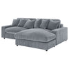 Blaine Upholstered Reversible Chaise Sectional Sofa Fog — product view 5