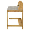 Besler 47-inch SmartTop Writing Desk with Shelf Cement and Natural — product view 5