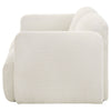Dorset Fabric Upholstered Round Track Arm Loveseat White — product view 5