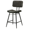 Partridge Leather Counter Chair Antique Espresso (Set of 2) — product view 5