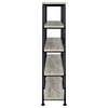 Analiese 63-inch 4-shelf Double Bookshelf Grey Driftwood — product view 5