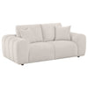 Burnett 3-piece Chenille Upholstered Sofa Set Ivory — product view 5