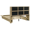 Hendricks Queen Bookcase Headboard Platform Bed Light Oak — product view 5