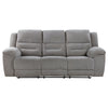 Gilson Chenille Upholstered Reclining Sofa Grey — product view 5