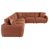 Elysia 6-piece Fabric Upholstered Modular Sectional Sofa Coral — product view 5
