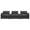 Collins 5-Piece Power Reclining Home Theater Seating Dark Grey — product view 5