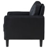 Ruth Upholstered Track Arm Accent Chair Black — product view 5