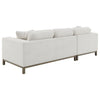 Geneva Boucle Upholstered Sectional Chaise Sofa Sand — product view 5