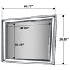 Barzini Dresser Mirror White — product view 5