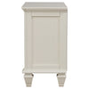 Sandy Beach 3-drawer Nightstand Cream White — product view 5