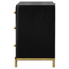 Arini 3-drawer Nightstand Black — product view 5