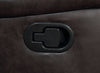 Greer Upholstered Motion Reclining Sofa Brown — product view 5