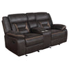 Greer 2-piece Upholstered Reclining Sofa Set Brown — product view 5