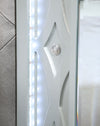 Gunnison Wood Queen LED Panel Bed Silver Metallic — product view 5