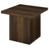 Devar 3-piece Square Coffee and End Table Set Dark Pine — product view 5