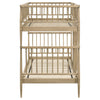 Abram Windsor Twin Over Twin Wood Bunk Bed with Ladder Almond — product view 5