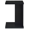 Clower Engineered Wood C-Shaped Sofa Side Table Black — product view 5