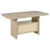 Kailani 8-piece Counter Dining Set with Cabinet Beige Oak — product view 5