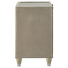 Lorient 2-drawer LED Nightstand with USB Ivory and Camel — product view 5
