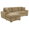 Pastrana Upholstered Sleeper Sectional Sofa LAF Chaise Camel — product view 5