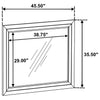 Atlas Bedroom Dresser Mirror Dark Oak — product view 5