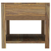 Esther 1-drawer Solid Wood Side End Table Natural Sheesham — product view 5