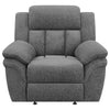 Bahrain Upholstered Power Glider Recliner Charcoal — product view 5