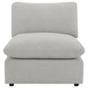Collins Modular Power Armless Recliner Grey — product view 5